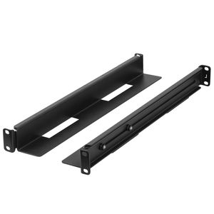 Guías laterales rack 19" 1U ajustables de fondo 397mm hasta 680mm 90Kg negro