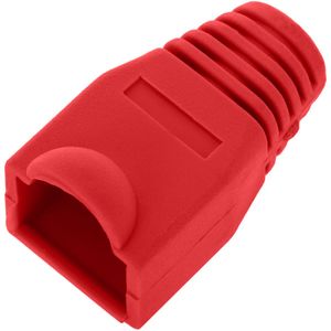 Cubierta de goma para conector RJ45 de color rojo