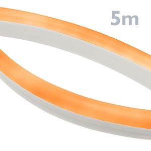 Tira luz flexible LED Neón Flex LNF 16x8mm 220VAC de 5m naranja