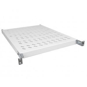 Bandeja rack 19" 1U 700mm ajustable en profundidad 700-900mm blanco