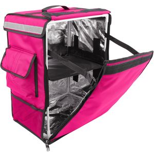Nevera portátil rosa 42 Litros 35x49x25cm, mochila bolsa isotérmica para picnic, camping, playa, entrega de alimentos en moto o bicicleta