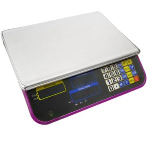 Balanza mostrador de sobremesa con bandeja de 34x24cm báscula 30Kg