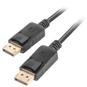 Cable Lanberg DisplayPort 1.2 macho a DisplayPort 1.2 macho 1.8m 4k negro CA-DPDP-10CC-0018-BK