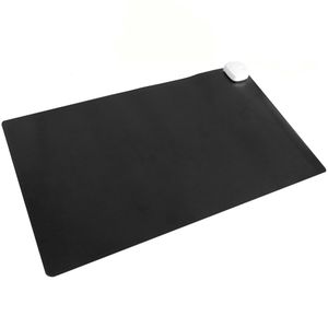 Alfombra y superficie térmica con calefacción para escritorio suelo y pies de 60 x 36 cm 85W negro