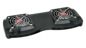 Base refrigeradora para portátil con 2 puertos USB, 2 ventiladores y Led Azul