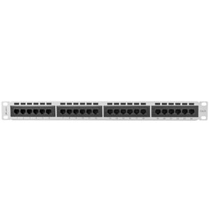 Patch panel 19" blanco de 24 RJ45 CAT.6 UTP 1U Lanberg PPU6-1024-S