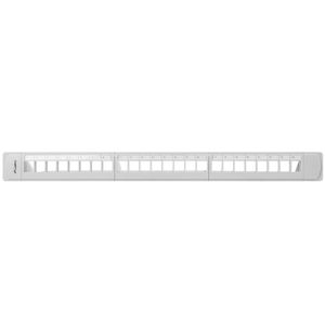 Patch panel configurable para keystone 19" blanco de 24 RJ45 con FTP y UTP1U Lanberg PPKS-1124-S