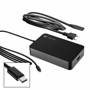 Cargador universal USB-C 90W para portátiles smartphones o tablets Natec Grayling NZU-2035