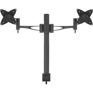 Soporte de mesa para 2 pantallas VESA 75/100 en horizontal