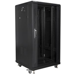 Armario Rack 19" de pie 22U F600 600x600x1159mm negro Lanberg