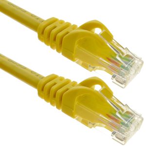 Cable de red ethernet Cat. 6a UTP de 2 m de color amarillo