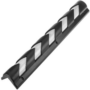 Protector de plástico reflectante de 89 cm para esquinas en color negro y blanco