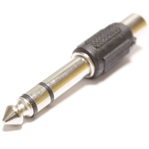 Adaptador audio estéreo TRS jack-6.3mm-macho a 1xRCA-hembra