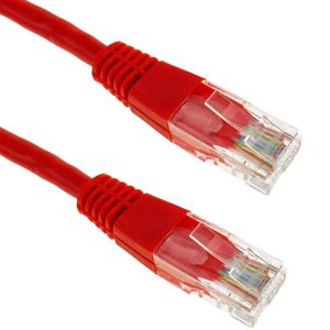 Cable de red ethernet Cat. 5e UTP de 1 m de color rojo