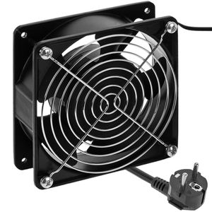 Ventilador de techo para armario rack 19" de 120mm 220VAC con rejilla y cable de alimentación