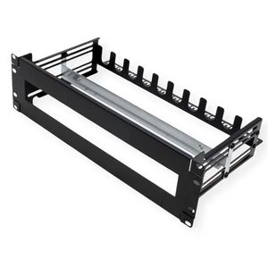 Adaptador de carril DIN de 3U con orificio para armario rack 19"