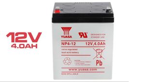 Batería Yuasa NP4-12 plomo-ácido 12V 4Ah