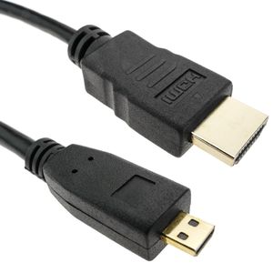 Cable HDMI tipo A 1.4 macho a HDMI tipo D macho de 1 m