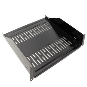 Bandeja rack de fijación frontal de 2U y profundidad 455 mm