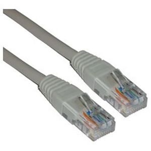 Cable UTP cruzado Cat.5e gris 20m