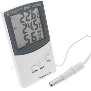 Termómetro e higrómetro con sensor doble interior exterior DW-0210