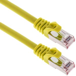 Cable de red ethernet Cat. 6a FTP de 0,5 m de color amarillo
