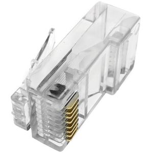 Conector UTP Cat.5e RJ45 macho para crimpar a cable 100-pack