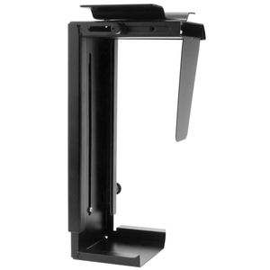 Soporte de caja de ordenador bajo mesa o fijación a pared ajustable 88-203mm