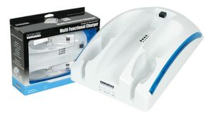 Base de carga con 2 baterías para mandos de Nintendo Wii Blanca