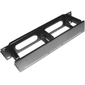 RackMatic TENRack Panel Gestión Cables 10" de 3 anillas con tapa