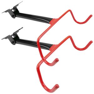 Soporte de pared con gancho plegable para colgar bicicleta 2-pack