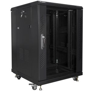 Armario Rack 19" de pie 15U F600 600x600x848mm negro Lanberg