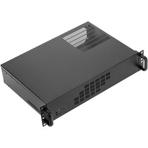 Caja rack 19" IPC Micro-ATX (mATX) y Mini-ITX, 2U 3 x 3.5" fondo 300 mm