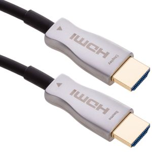Cable HDMI 2.0 con conector tipo A macho a conector tipo A macho Ultra HD 4K activo por fibra óptica y Ethernet de 80m