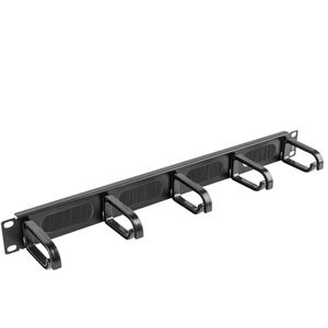Panel pasacables para armario rack 19" de 5 de anillas 1U Lanberg AK-1203-B