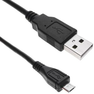 Cable microUSB 2.0 macho a USB Tipo A macho de 5 m color negro