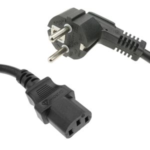 Cable eléctrico de alimentación IEC60320 C13-hembra a Schuko-macho 1.5 m