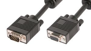 Cable de monitor VGA HD15 doble apantallado M/H