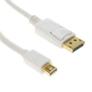 Cable Displayport a Mini Displayport 4K FullHD para audio y vídeo digital 2m blanco