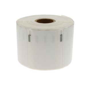 Rollo bobina de 1000 etiquetas adhesivas compatibles con Dymo S0722540 y 11354 57x32mm
