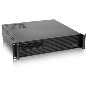 Caja rack 19" IPC mini-ITX micro-ATX 2U 1x5.25" 5x3.5" fondo 400mm