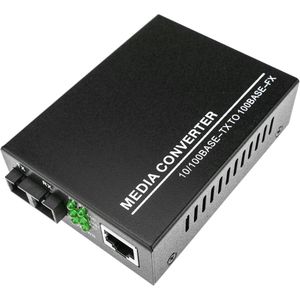 Conversor de fibra óptica 100 Mbps monomodo de SC a RJ45 a 40Km
