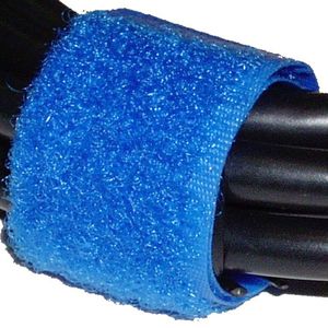 Cinta adherente ordena cables 20x160mm 100 unidades azul