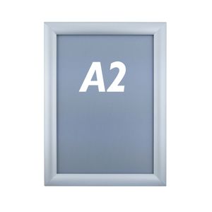 Marco de aluminio A2 450x625mm recto para cartel anuncio poster