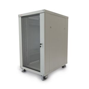 Armario rack 19" de pie 20U 600x800x1000mm blanco MobiRack de RackMatic