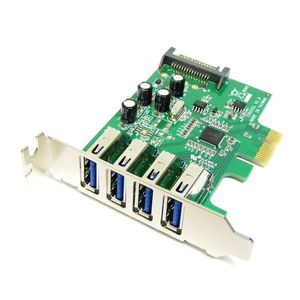 Tarjeta PCI-Express a SuperSpeed USB 3.0 de 4 puertos externos perfil bajo
