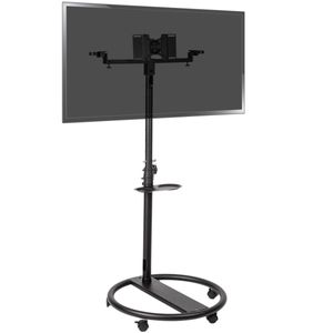 Soporte de pie con ruedas para pantalla plana TV VESA 50 75 100 200 y altavoces