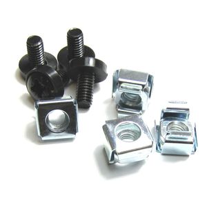 Tornillos M6 para Rack 19 4-pack de color negro