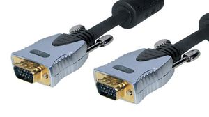 Cable de monitor VGA 15 Pines Gold Plated M/M