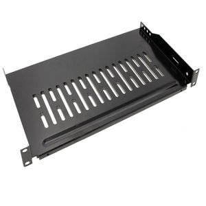 Bandeja estanteria para armario rack 19" fijación frontal 1U profundidad de 255 mm